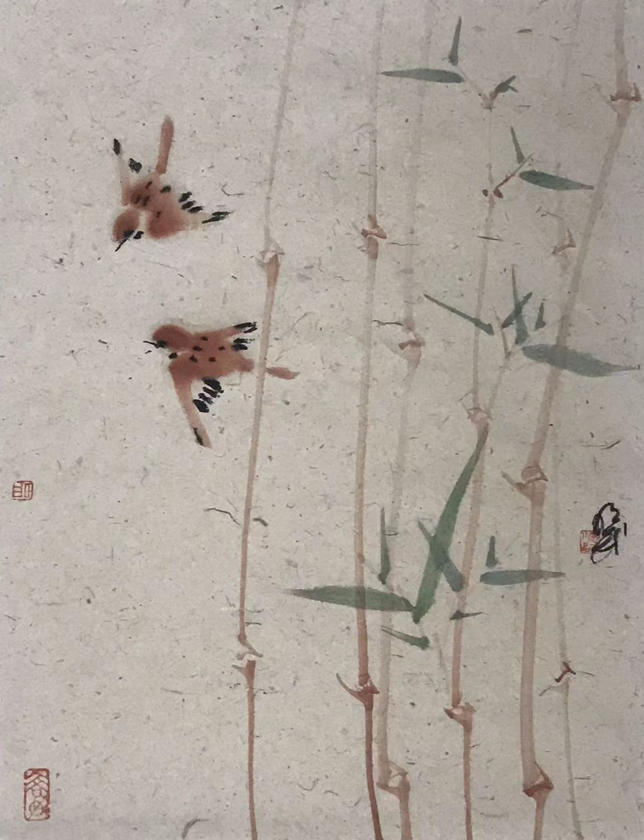 ⽵⻦图
