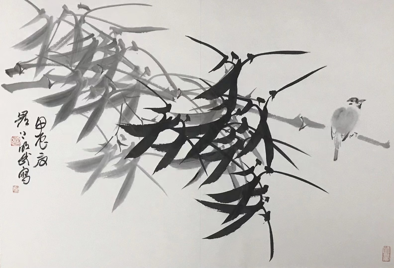 ⽵⻦图