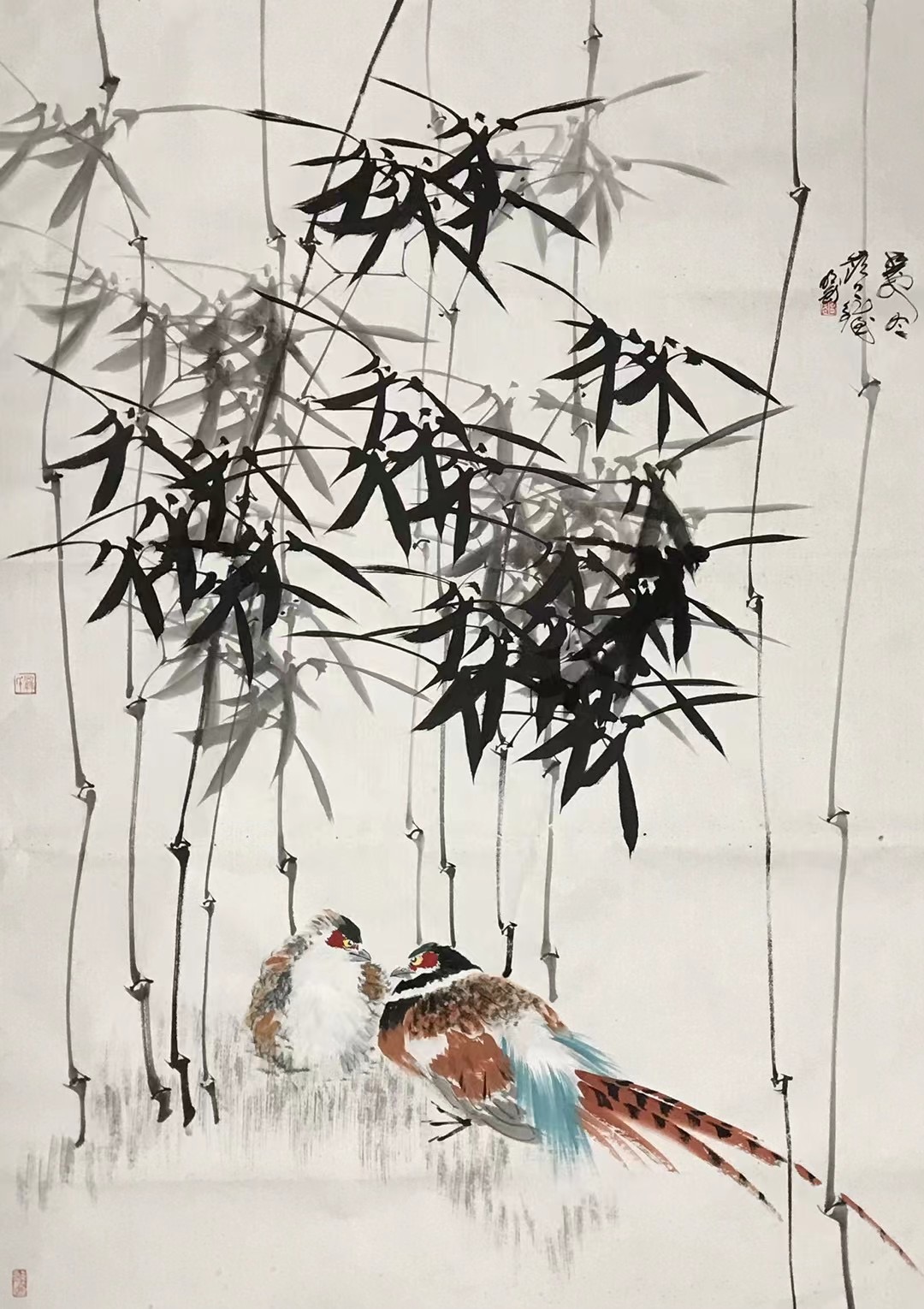 ⽵下雎鸠图