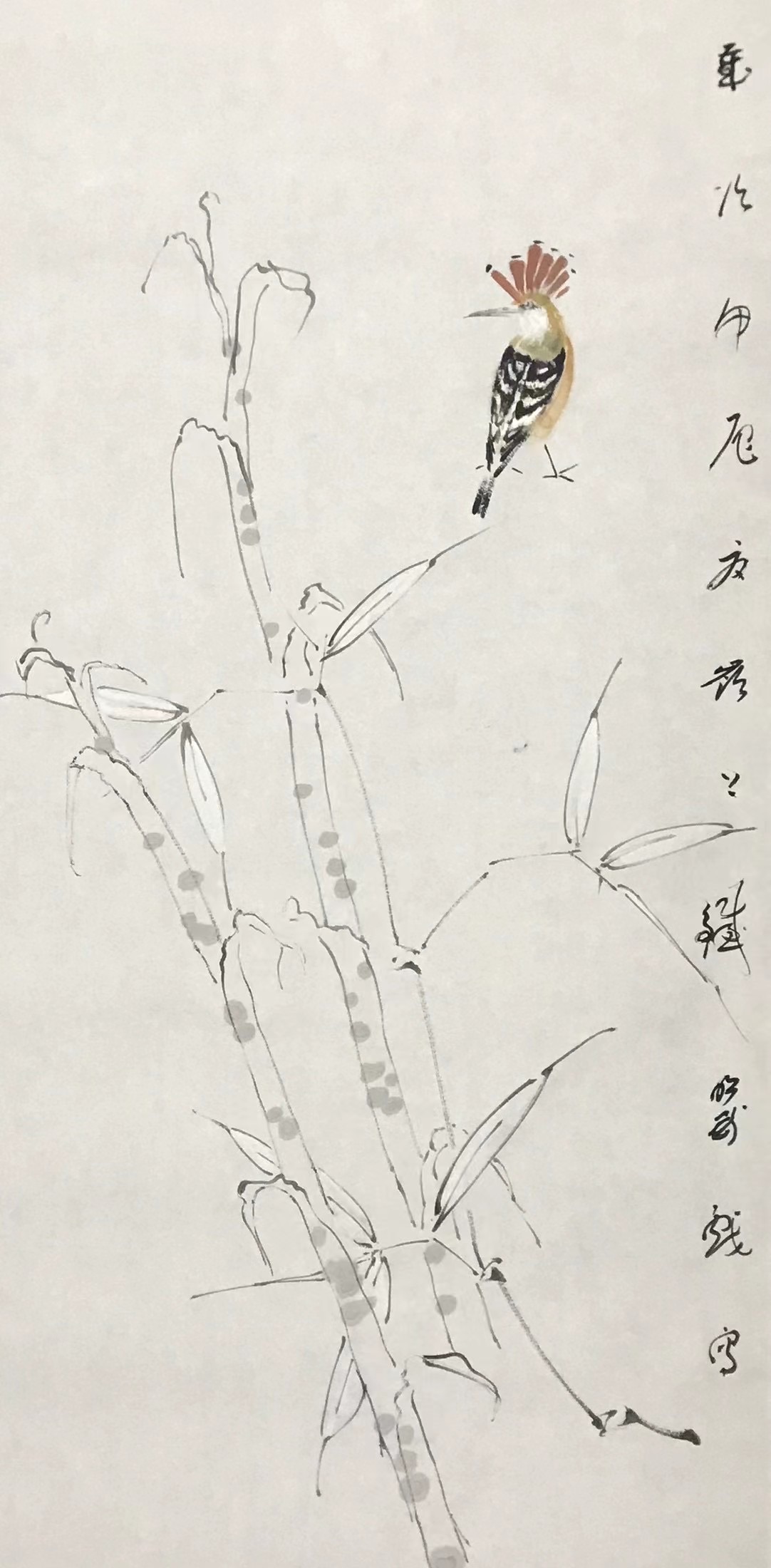 小鸟竹笋图